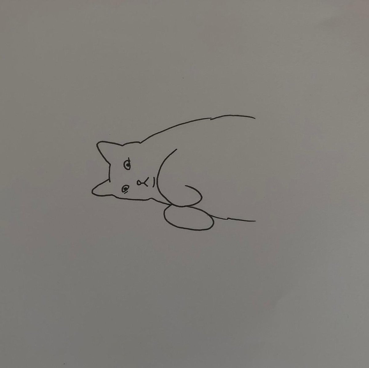 ProfCereal's tweet photo. Its #BlackCatAppreciationDay and I guess its time I finally show the portrait @poorlycatdraw did of my son in his favorite sleeping position. Thanks again I love it lol https://t.co/RUptn9sbUc