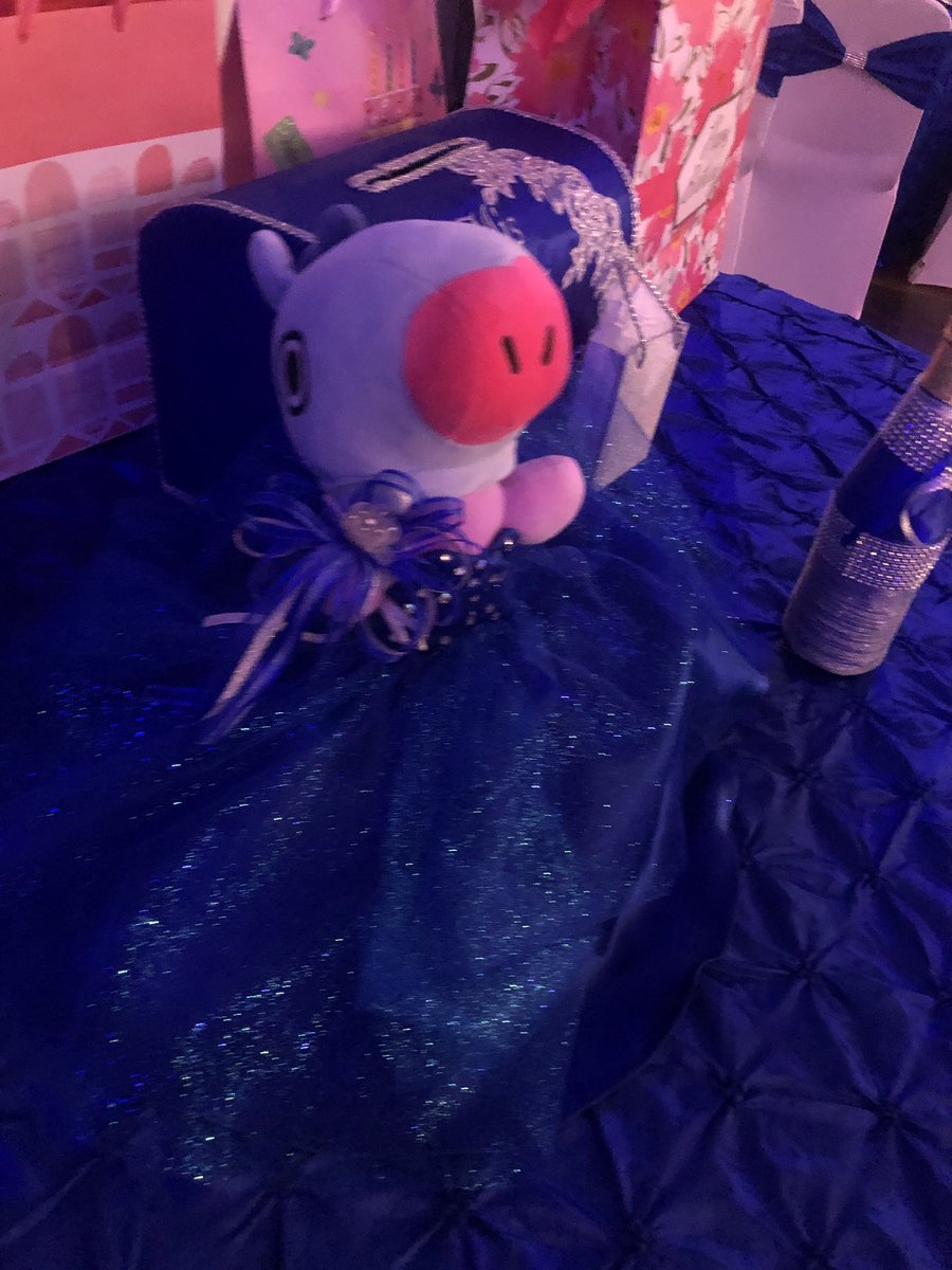 namgihtx's tweet photo. So in Mexican culture, when a girl celebrates their 15th bday, they have to receive their last doll before becoming a young woman. Well, I suggested something as a joke and this ended up happening. @BTS_twt @BT21_ https://t.co/eyU6uUeaIF
