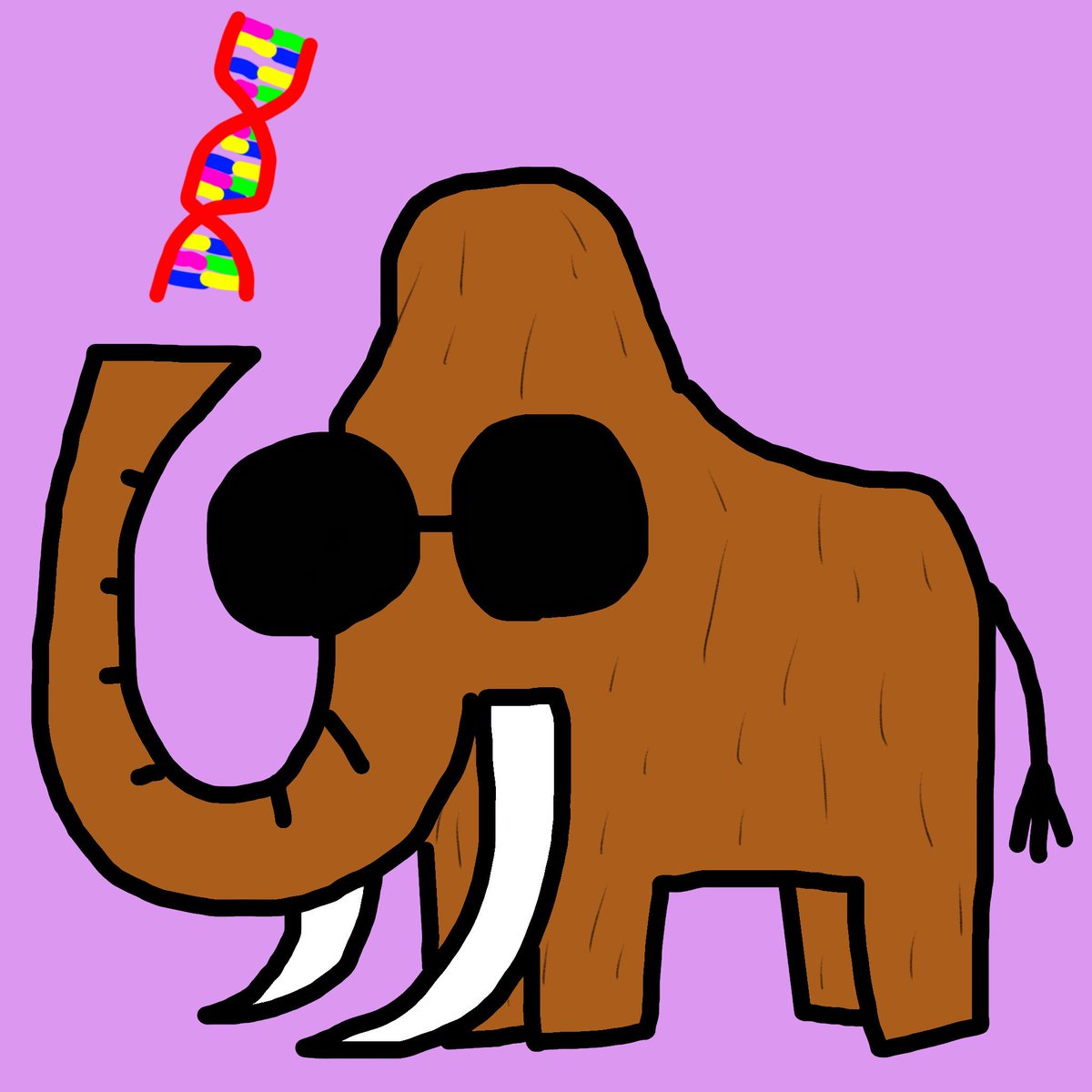 O Xrhsths 善と悪を司る神々 Sto Twitter 遺伝子操作を使って現代にマンモスの復活を目論んでいるマンモスだ 脳みそが発達して言葉も理解できるぞ マンモス展公式キャラクター募集