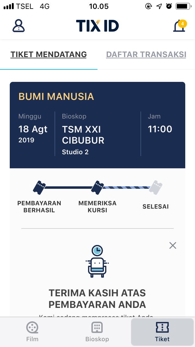 Ekarzkyn's tweet photo. @tix_id mon map? Dana udh kepotong tp tiketnya msh proses gimana ya? Saya mau nonton jam 11 ini. Mohon di bantu. https://t.co/9lvIgK2ySK
