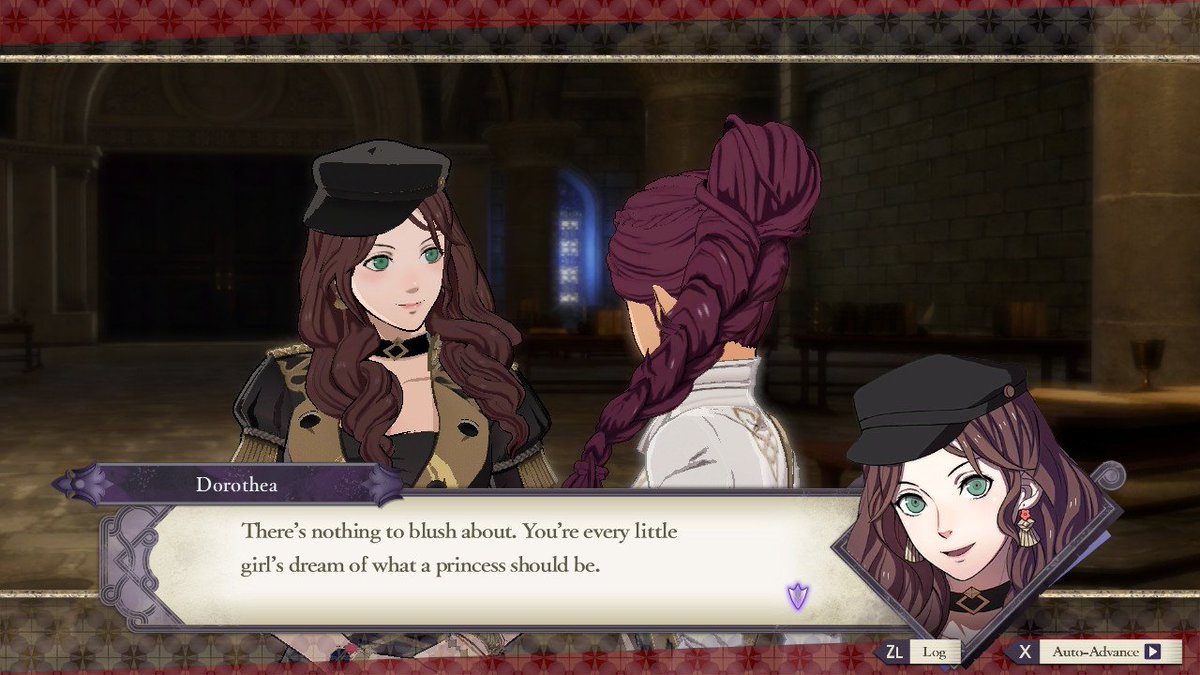 Ponkareshi's tweet photo. fe3h could also be renamed as fire emblem: dorothea's three girlfriends #FireEmblem #ThreeHouses  #NintendoSwitch https://t.co/f5WoxopZI0