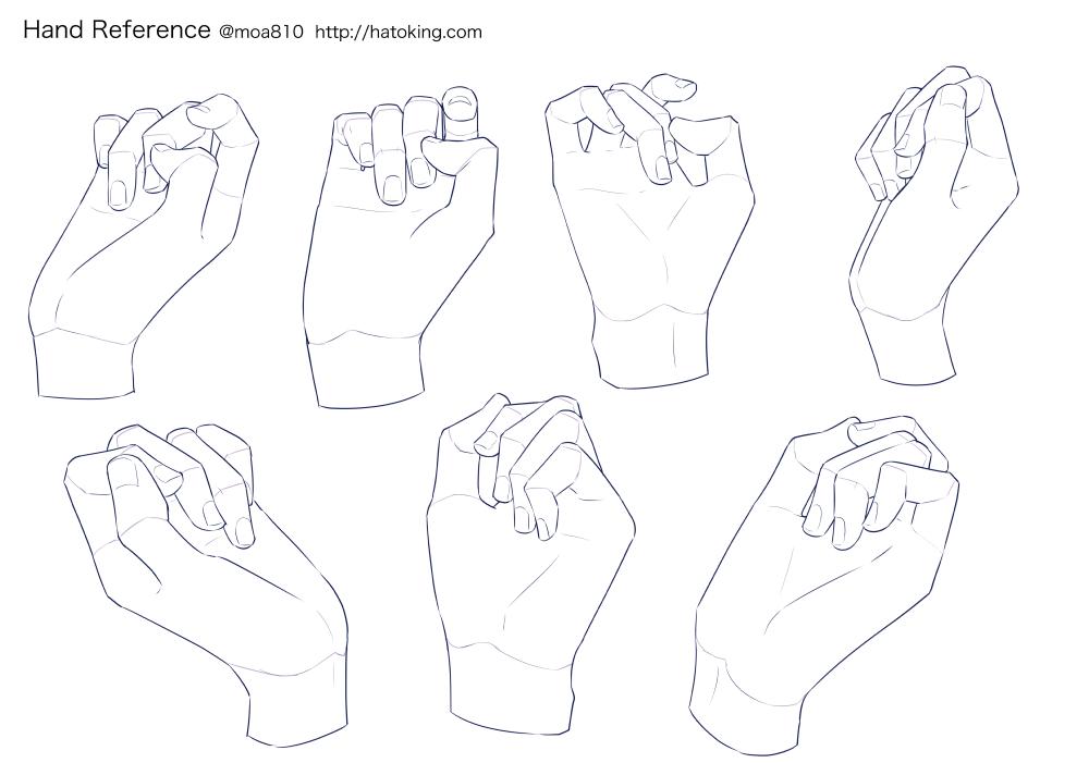 Moa お知らせ トレスokな手のイラスト資料集に ハート Heart Shape を追加しました Hand Refs For Artists T Co wjw0jtjn