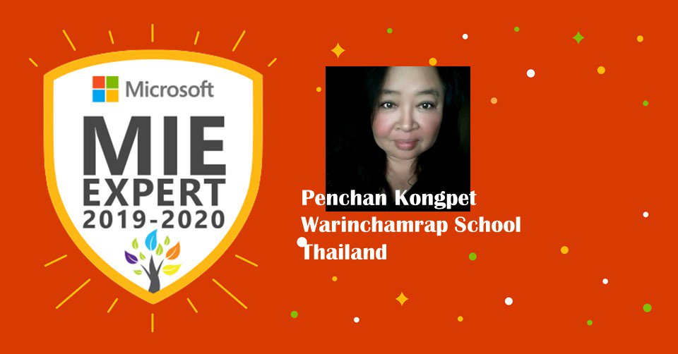 penchankongpet's tweet photo. This year will be my another amazing year with you #MicrosoftEDU #MIEExpert https://t.co/9JJydDjjDd