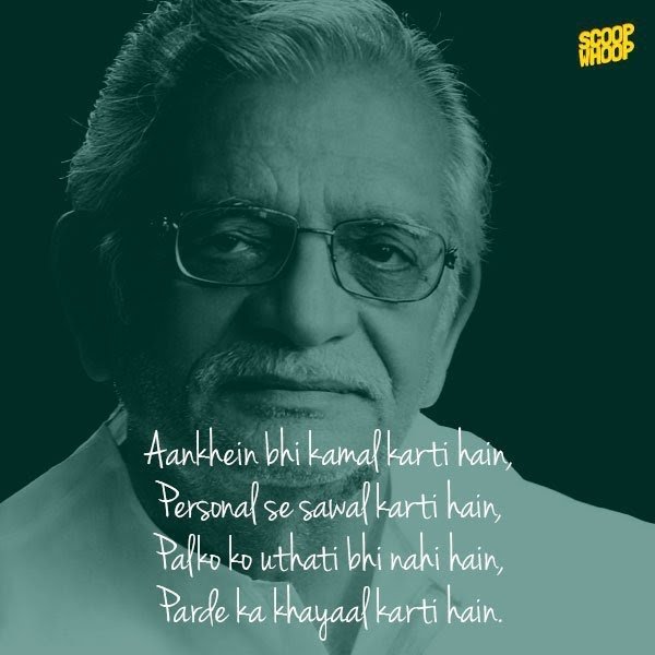 How can someone write Movie songs so simply yet effectively, effortlessly yet so deeply  Happy Birthday  #Gulzar saab...
