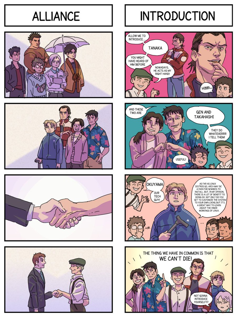 By law I must do a crossover of the things I like. 
tbh this was just an excuse for Hatori and Okuyama to meet 