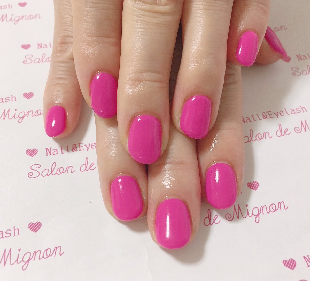 Salon De Mignonサロンドミニョン در توییتر シンプルネイル ワンカラー ピンクネイル ビビッドピンク 派手カラー 夏色カラー Salon De Mignonサロンドミニョン در توییتر シンプルネイル ワンカラー ピンクネイル ビビッドピンク 派手カラー 夏色カラー