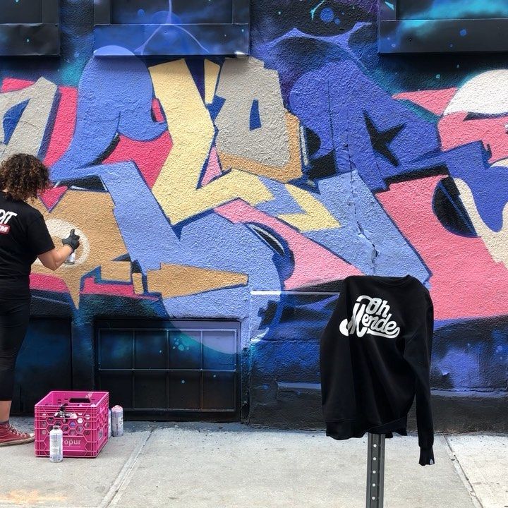 123klan's tweet photo. Family affair!
Here couples of bts pics of last week mural that we painted at @up_mtl
Featuring the fam : @klor123klan @esprit_tzp @123kidsofficial and @cleo_123klan
Stay tuned for more ✌️
#styleisthemessage #sprayer #123klan #familytime #upmtl #graffiti #mtncolors https://t.co/0wJ4sfo0rs
