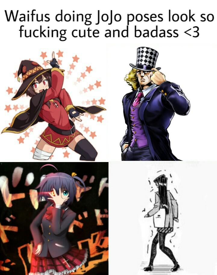 r/animemes on X: Anime girls doing jojo poses <3 #Animemes #memes #anime    / X