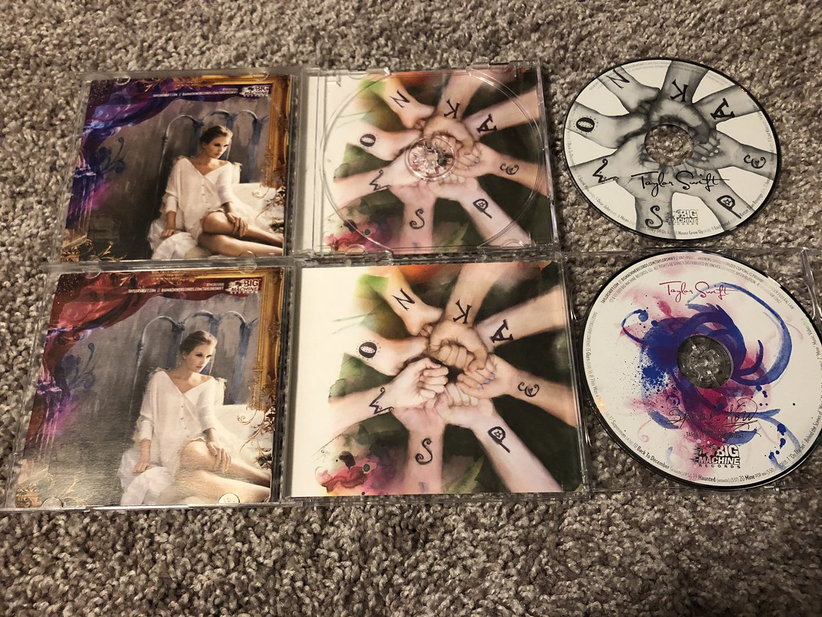 alex_f_424's tweet photo. #LoverIn6Days Yet again late... This is day 5 of my countdown. Today's album was “Speak Now” (2010)—the only album that @taylorswift13 has written entirely by herself. I have the standard and Target Exclusive versions. (Target version was later released to other stores as Deluxe) https://t.co/77wtR5Gbsf