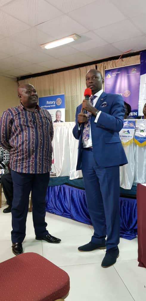 DGKenMugisha's tweet photo. Joint fellowship of Thursday Clubs. Thanking Rotary's special friend Godfrey Kirumira aka Chairman Kwagalana group of Hotel International for hosting 4 Rotary Clubs 4 Times each week. Word captions and photos retouched by @MapenziDigital #mapenzimagic #mapenzi  @charlesi3C https://t.co/KWn6wDHzPb