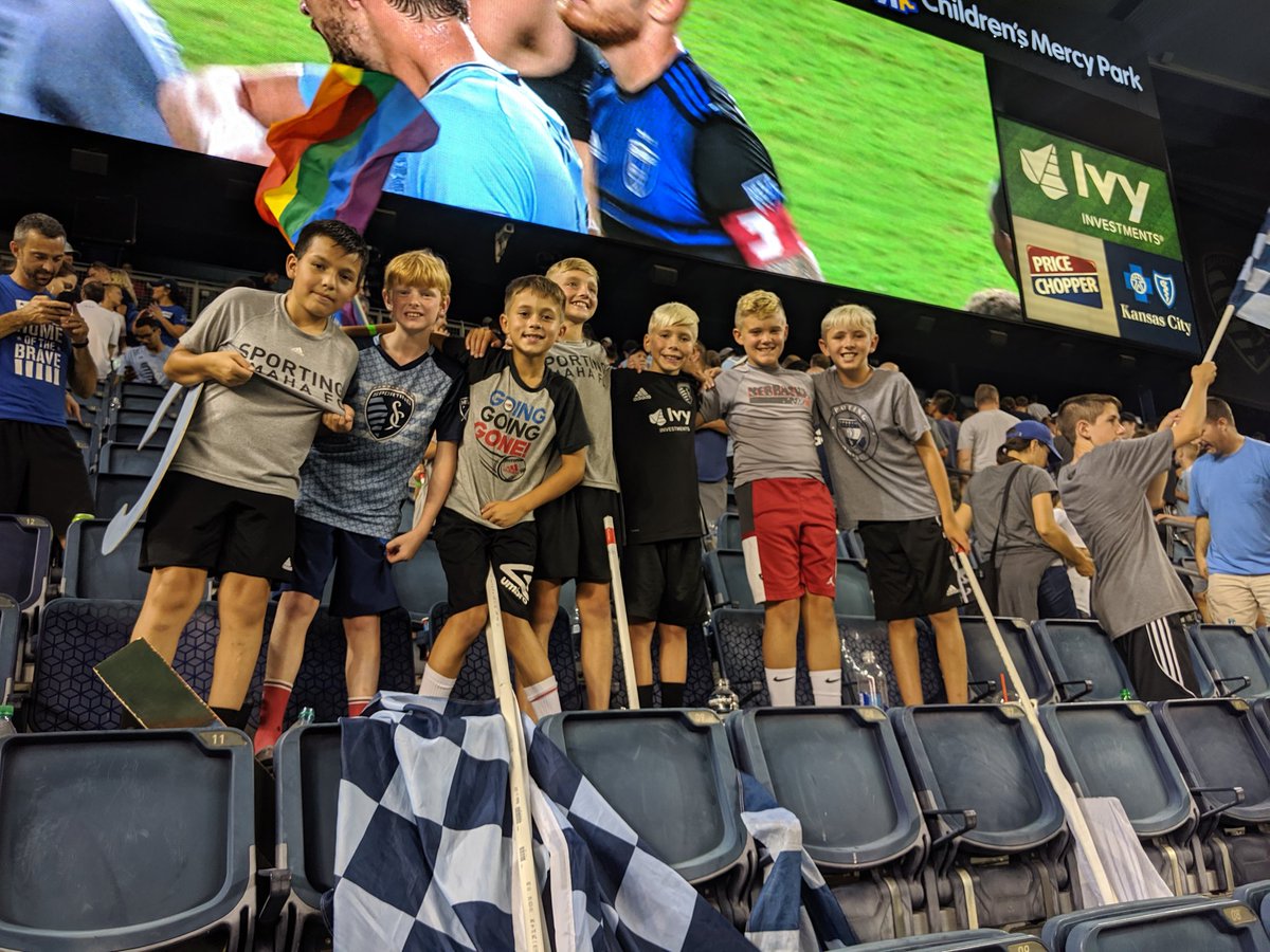 Sporting_Mom's tweet photo. Found some Omaha Kids in the @SouthStandSC  tonight! Great cheering guys! @SKCOmahaBoys @SportingKC @ctinalewis https://t.co/xNET4P8L0P