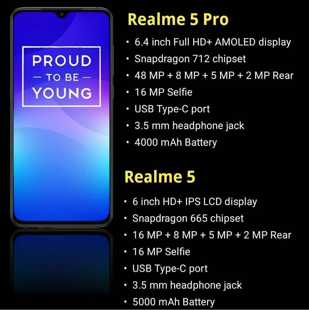Jitendra_Jain99's tweet photo. Spec Sheet of both #realme5 and #realme5pro don't know it's true or not but according to all the info it seems to be true.
#UltimateQuadSpeedster #Quad5quad #DareToLeap
@stufflistings https://t.co/PFUSnaAHgl