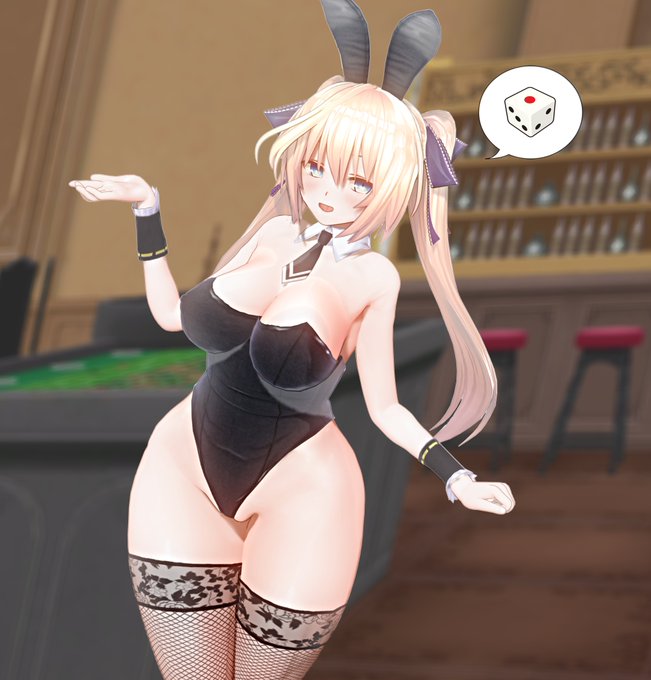 バニーちゃんなと遊ぶサイコロゲームでた 