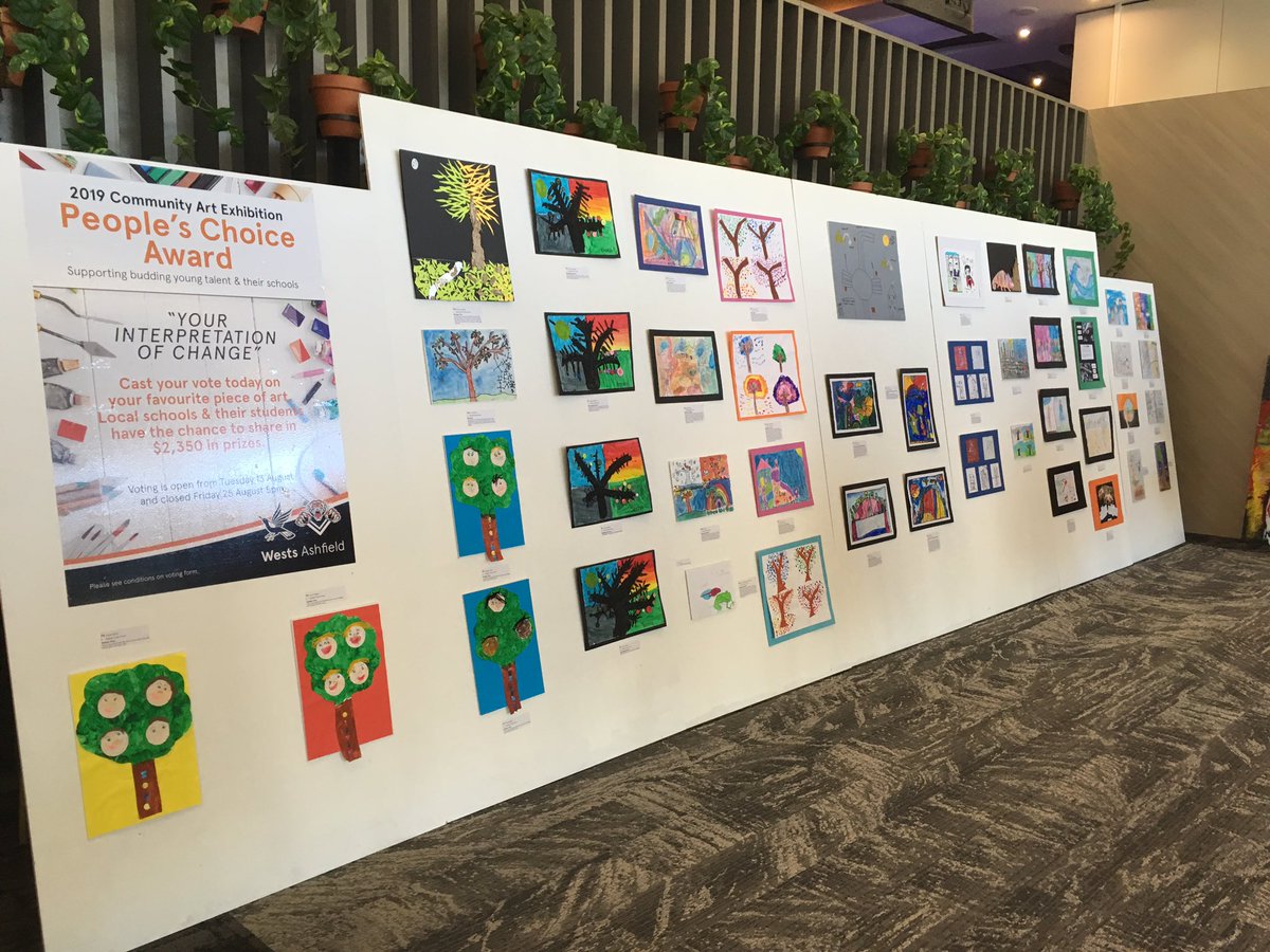 CGurney_edu's tweet photo. Wests Ashfield Community Art Competition &amp; Exhibition is on until 27th August.
Congratulations to all students who submitted entries and best wishes to our Ashfield PS finalists, Marielle, Oscar &amp; Keanu.
Visit Wests Ashfield and cast your vote for the people's choice award. https://t.co/8NTjXq8Ri3