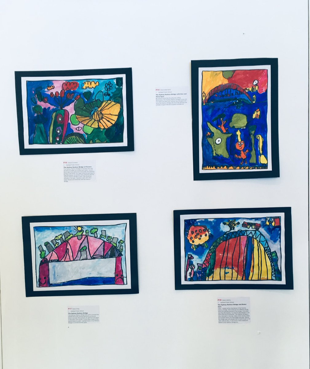 CGurney_edu's tweet photo. Wests Ashfield Community Art Competition &amp; Exhibition is on until 27th August.
Congratulations to all students who submitted entries and best wishes to our Ashfield PS finalists, Marielle, Oscar &amp; Keanu.
Visit Wests Ashfield and cast your vote for the people's choice award. https://t.co/8NTjXq8Ri3