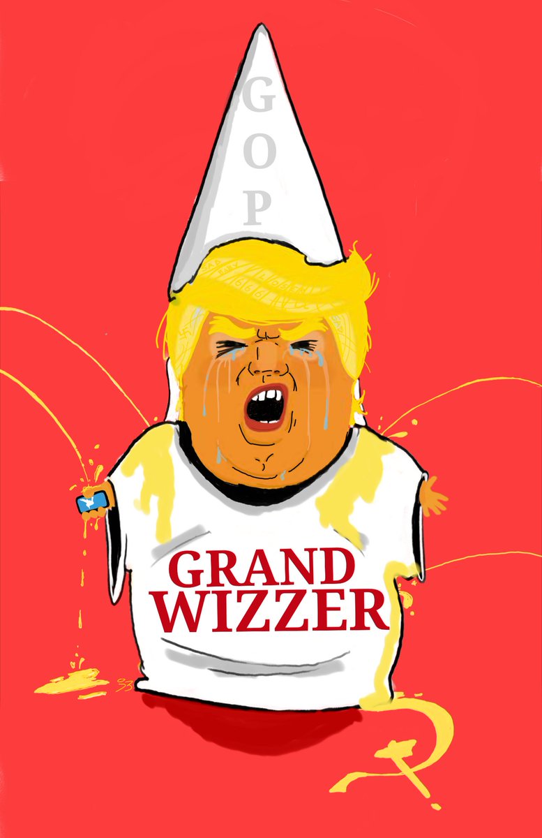 joebrumfield's tweet photo. @cenkuygur All hail the Grand Wizzer. #Tantrump #OrangeSnowflake #FlatEarthPresident #MoveLikeABitch #DonTheCon #Traitor #TrumpIsAWhiteSupremacist https://t.co/0l7fusWAFa
