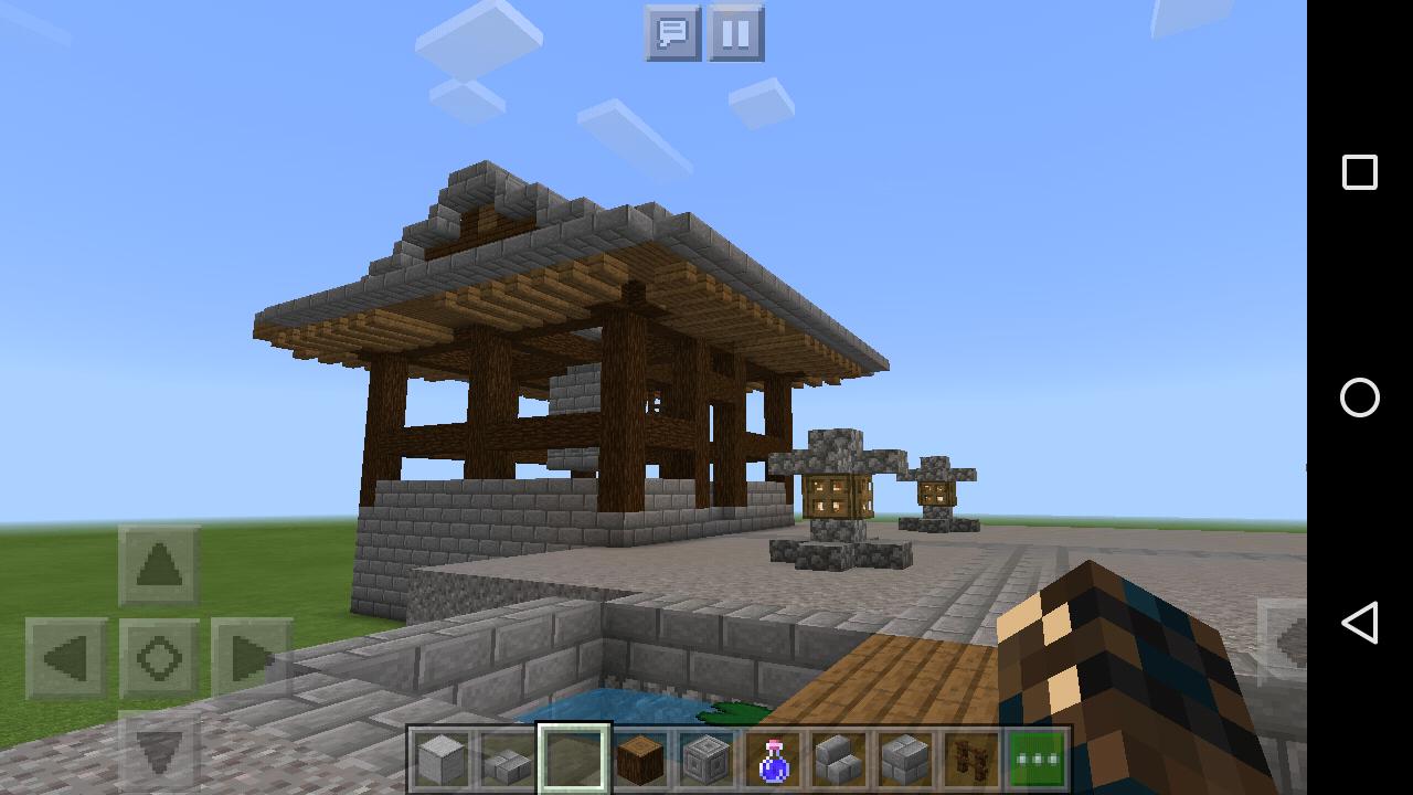 Iessa マイクラ マイクラbe マイクラ和風建築 寺の鐘を作った T Co Lmhkiknobt Twitter