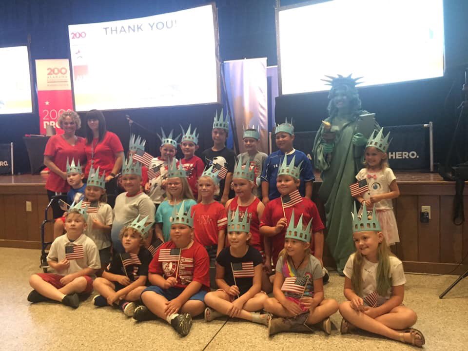 🇺🇸All Franklin County 2nd graders met at BHS Friday for
 Liberty Legacy Kickoff🗽