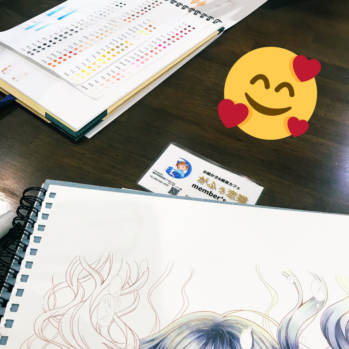 ふゆちゃんとがふぅ恋猫さん来てます?❣️
お絵かき作業頑張ってるよ!✏️ 