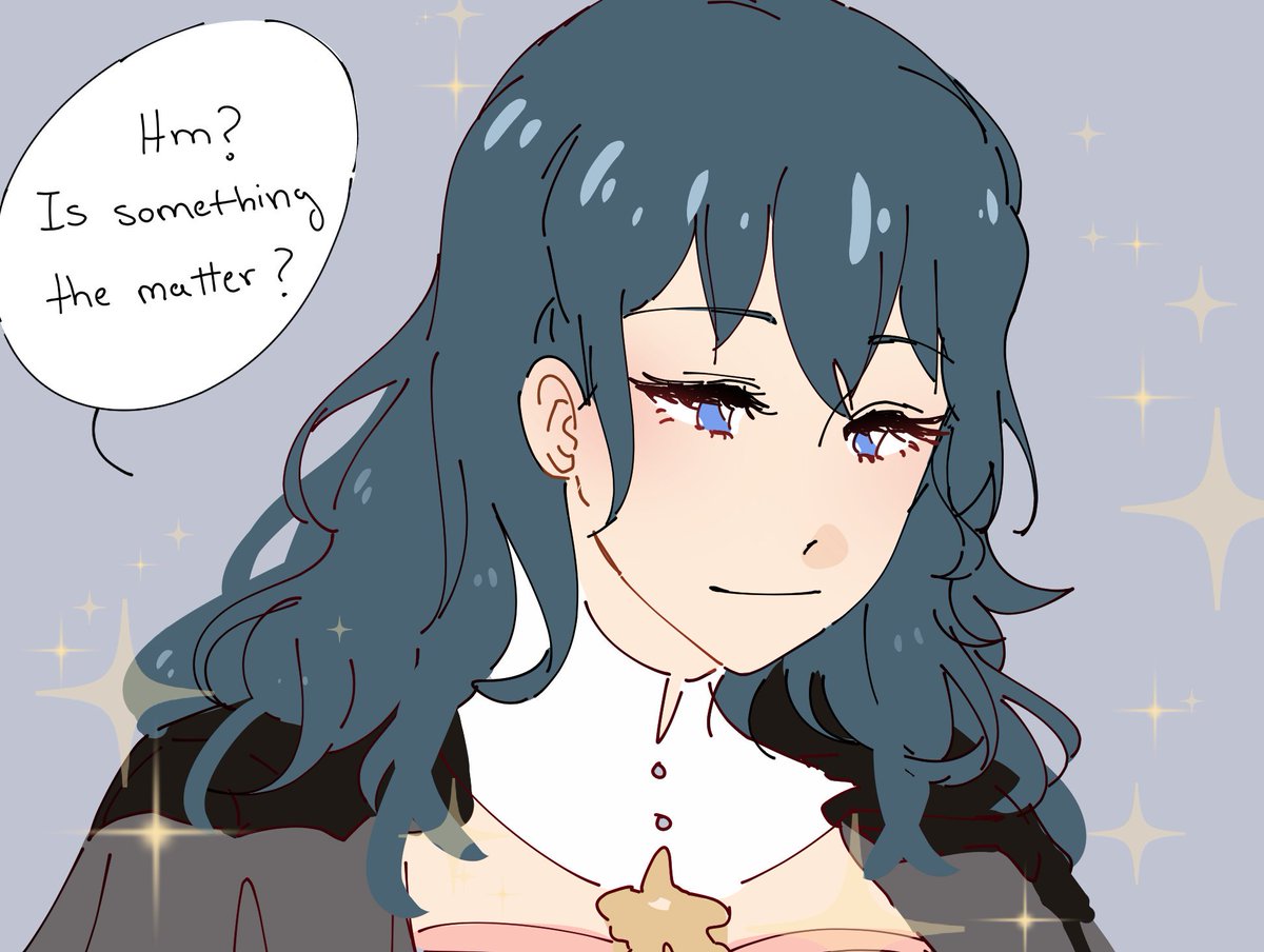 gay panic Edelgard doodles bc she's a cute and Byleth is rlly hot too tbh #FireEmblemThreeHouses #FE3H