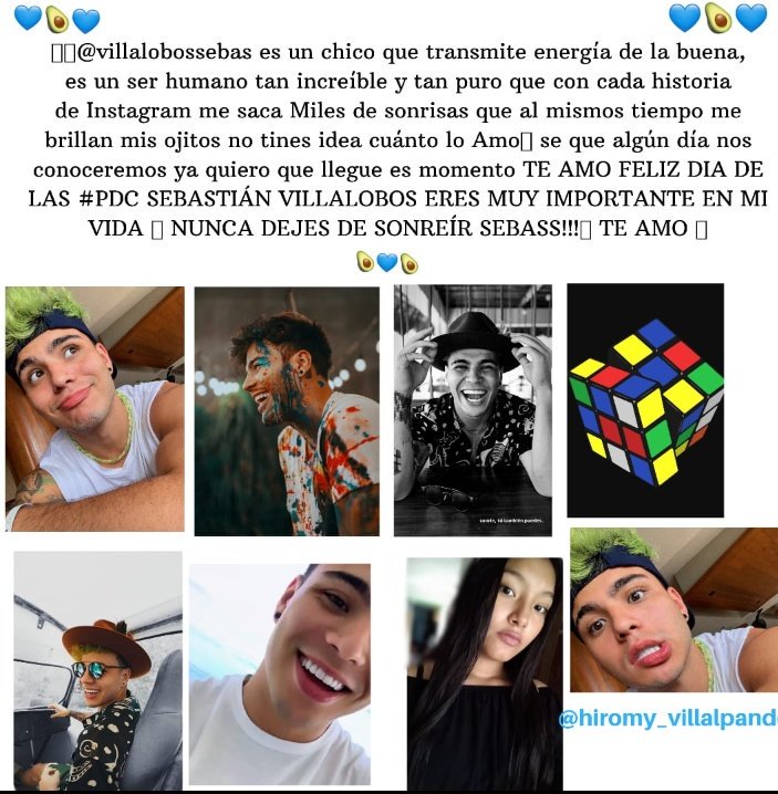 SoyHiromy's tweet photo. @villalobossebas
💙🥑 TE AMO #SoyPDC 💙🥑 @sebbbbas https://t.co/CczHZo0BDB