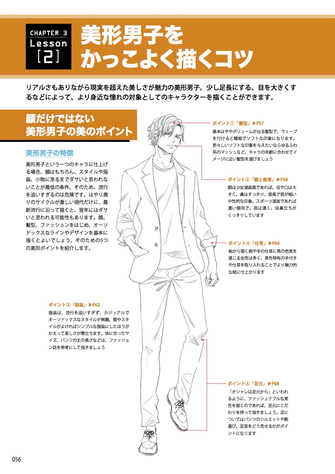 玄光社 超描けるシリーズ 超描ネタ帳 つよ丸さん Tsuyomaru1a 著 色気のある男の描き方 より イケメンの 描き方 ポイントは 髪型 表情 服装 仕草 足元 これはリアルでも参考になるはず T Co 6aatglzc0k