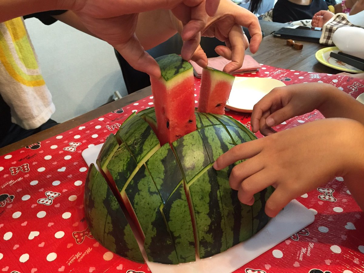 スイカの切り方