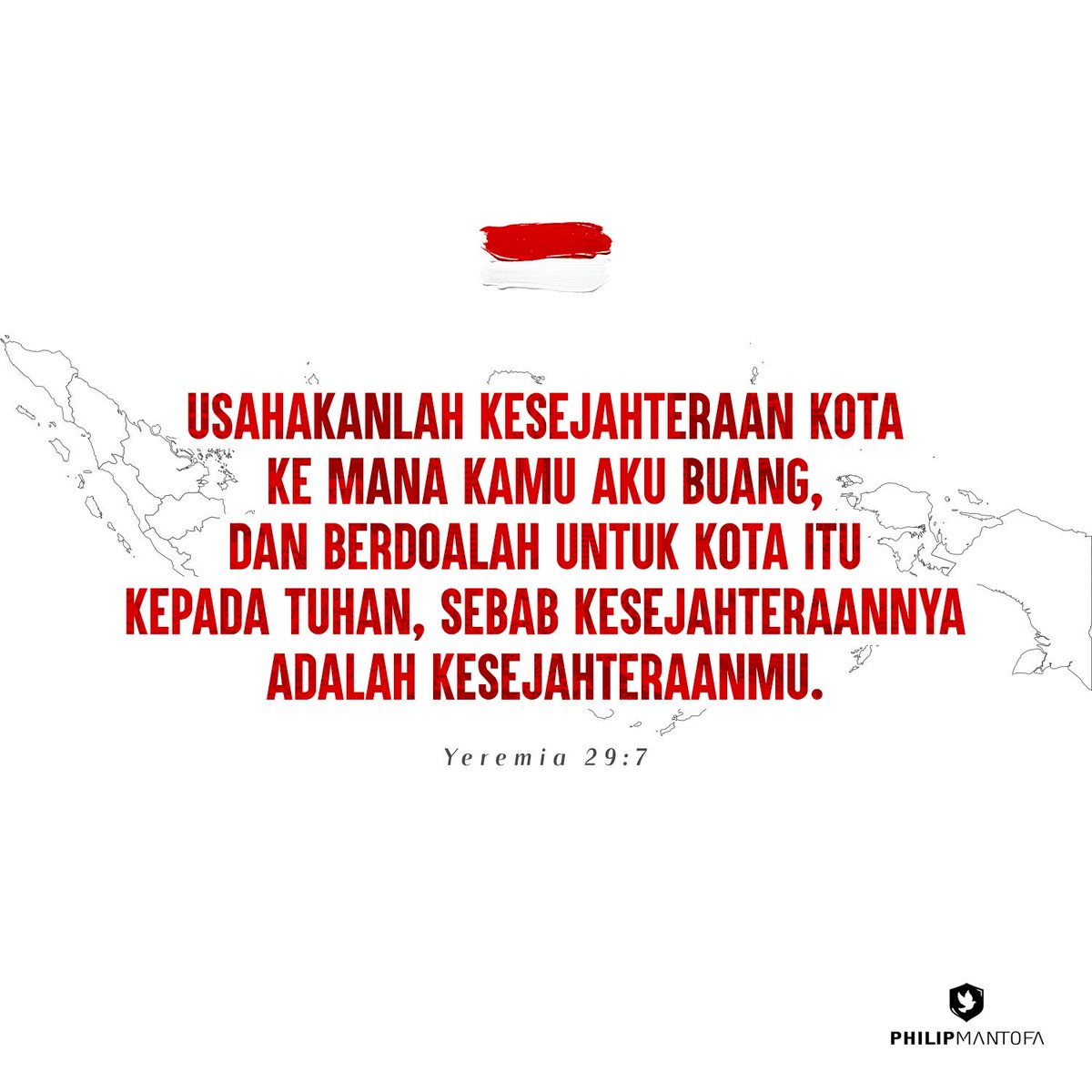 Philip Mantofa on Twitter: ""Usahakanlah kesejahteraan kota ke ...