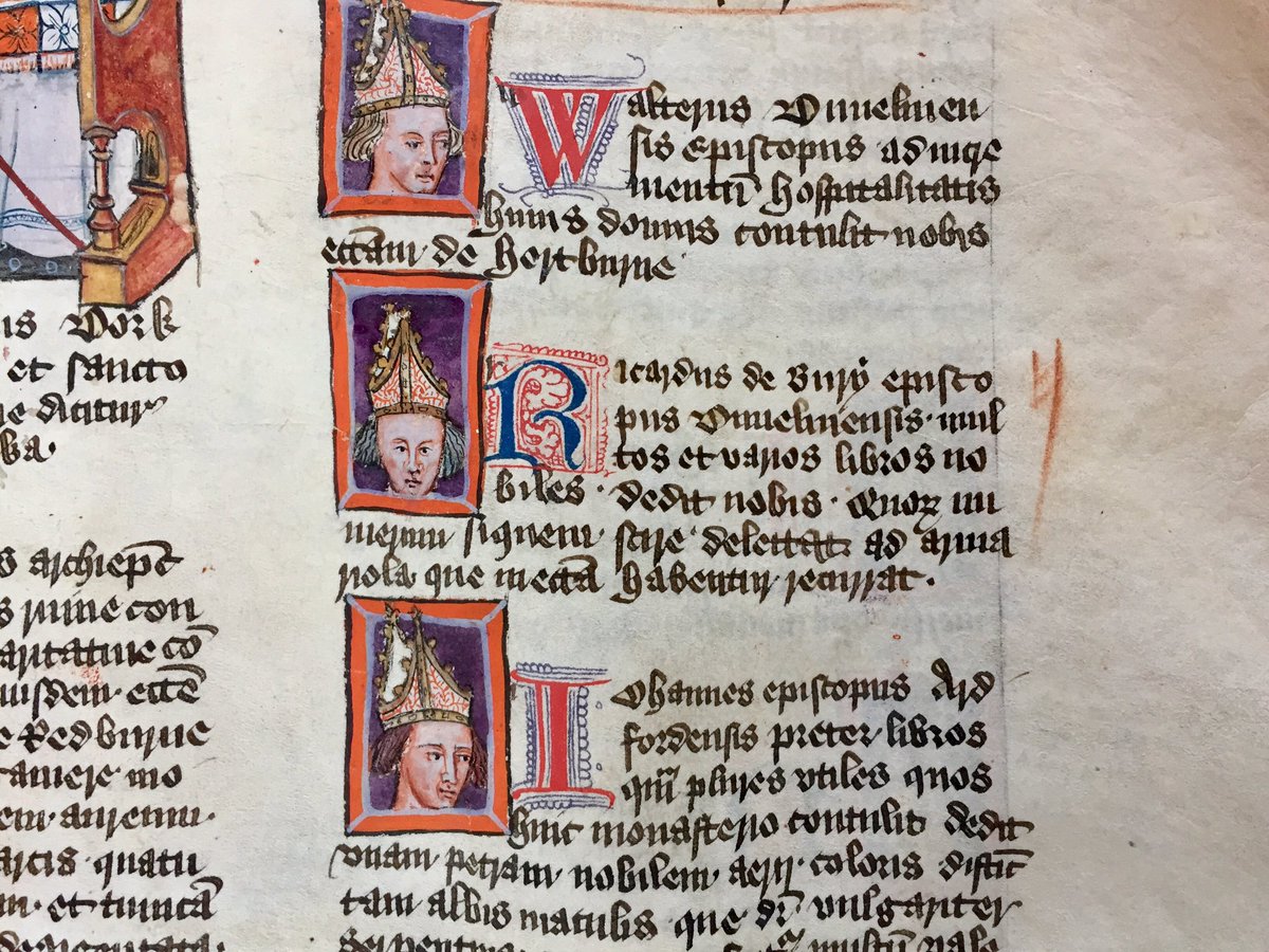 aldevine's tweet photo. @PiersatPenn @britishlibrary @ParkerLibCCCC @PiersatPenn No worries: catch you next time! As a special treat (& extra incentive to ‘haste ye back’) here’s a couple Parker-marked pics of Richard de Bury’s entry in St Alban’s 15th-cent Register of Benefactors (#CCCC7) just for you! https://t.co/gr1Io8Wb7b