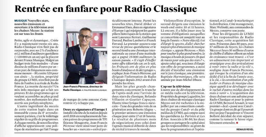 GautierCapucon's tweet photo. Je me réjouis de rejoindre toute l’équipe de @radioclassique ainsi que ses auditeurs, tous les week-ends de 10h à 11h pour 1h de partage en musique ...
Je vous dévoilerai la suite de notre aventure ensemble très prochainement !
À très vite sur @radioclassique 🎤 🎶 
Via @leJDD https://t.co/WgUZ6foJFF