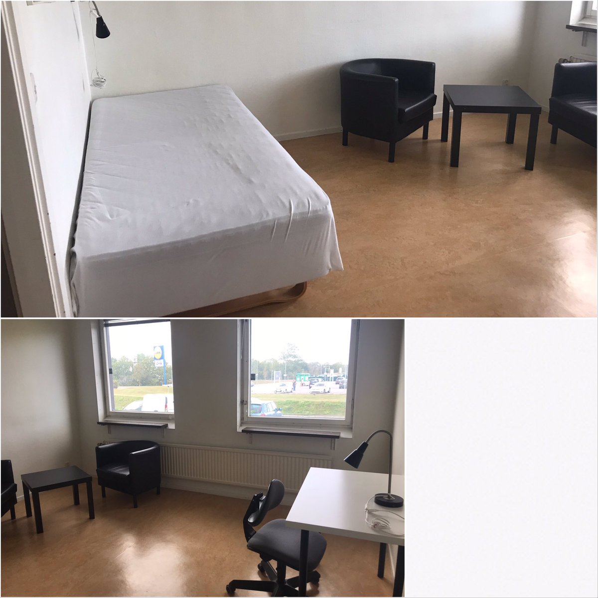 ellis__leon's tweet photo. So I moved into a dorm this Friday! Here’s a before and after pic of my room 🌞✨👀 https://t.co/NSlGS5Jv06