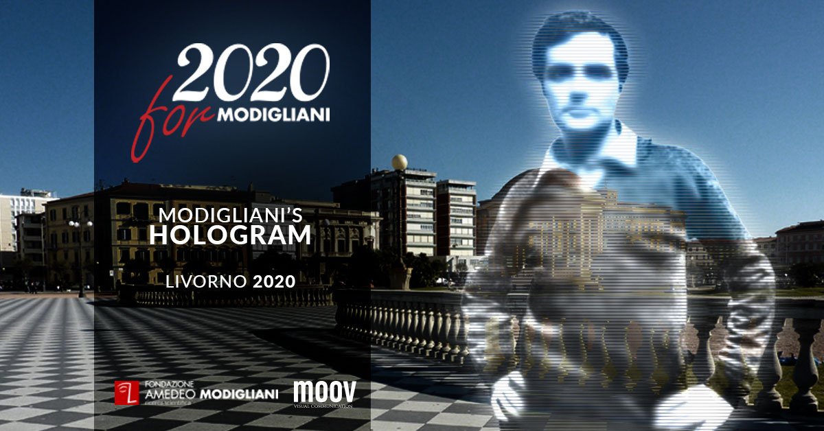 Ologramma di Amedeo Modigliani le passioni, l'arte e gli amori. For 2020 Modigliani