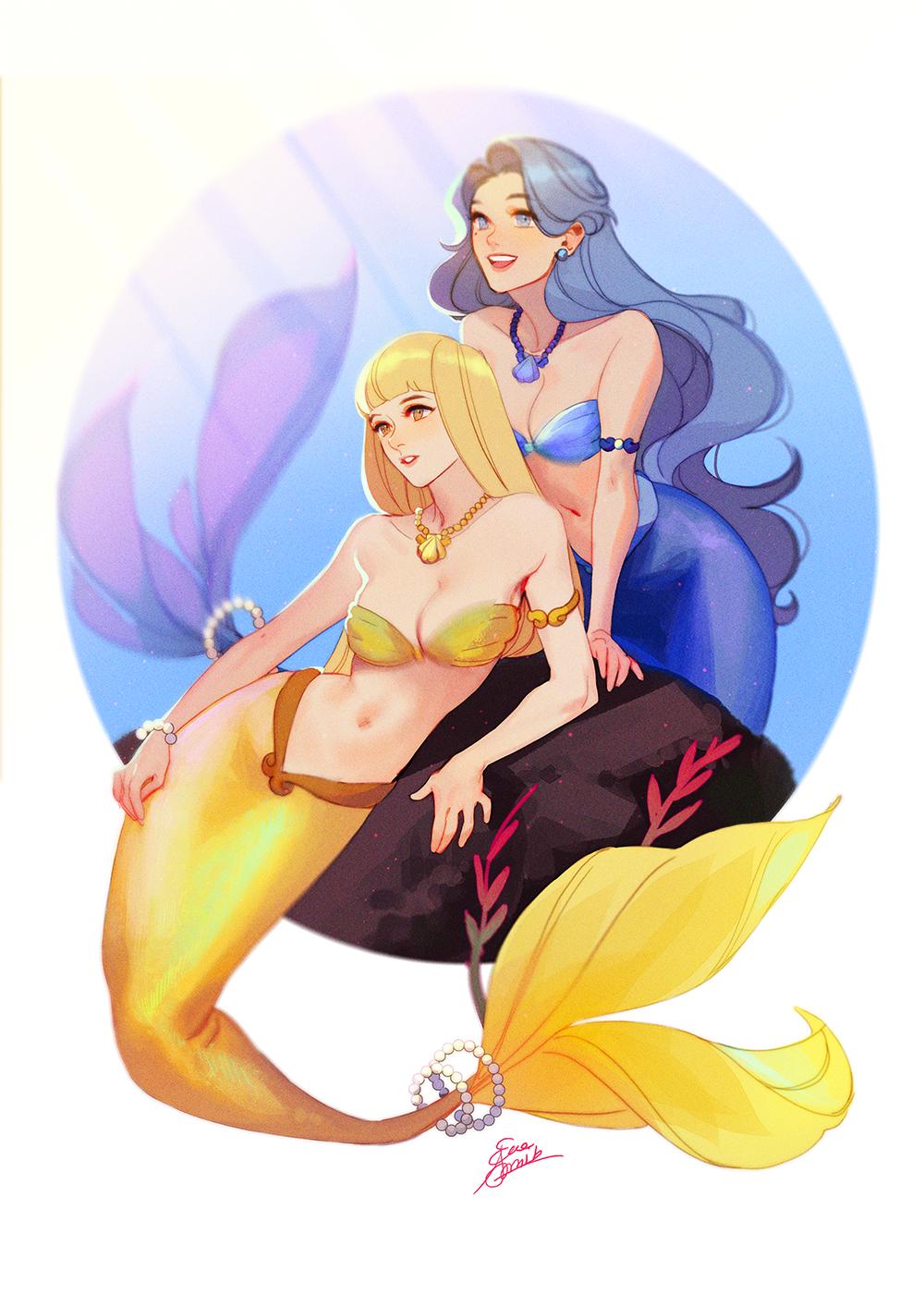 Evaaaa @ Shop open ! on X: Coco and Noel from Mermaid Melody Pichi Pichi  Pitch!!! This was an illustration I did last year for my friend @AkuoSay  MMPPP zine!! I had