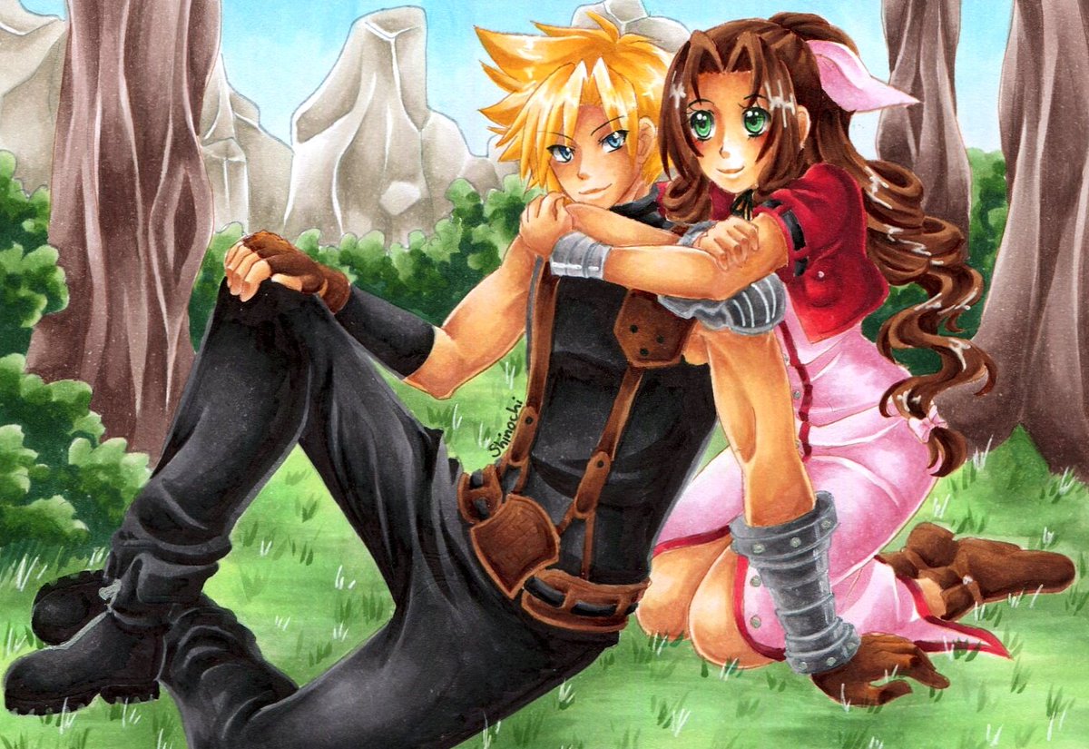 Shino_Yuuta's tweet photo. Some aceo commissions :)
.
.
.
.
#aceo #atc #sao #swordartonline #persona #persona4 #p4 #ffvii #ff7 #finalfantasy #kirito #asuna #chie #yu #cloud #aerith #commission #manga #art #drawing https://t.co/swNfnk05hd