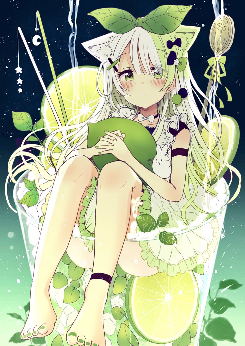「モヒートちゃん下塗り? 」|佐倉おりこ🍀ぬり絵本5/10発売🎨 ｺﾐﾃｨｱ144【く13b】のイラスト