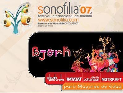 ChrisDavid on Twitter: "Octubre 2007, se confirmo de forma definitiva que  #Björk se presentaría en el festival #Sonofilia en el mes de diciembre en  Guadalajara Jalisco, la logística del festival llevaba meses