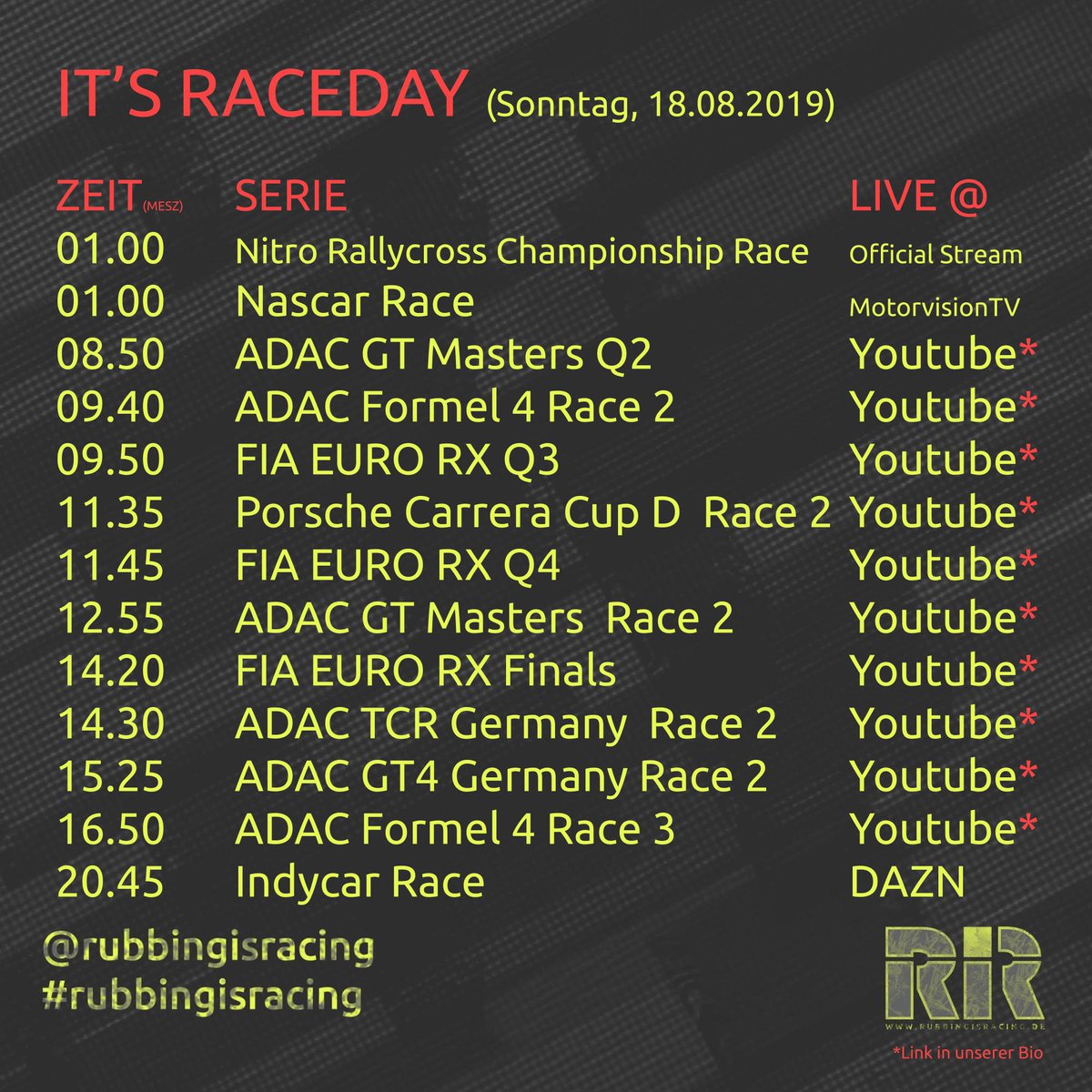 johntexas36's tweet photo. IT'S RACEDAY!!!
.
.
.
.
#adacgtmasters #gtmasters #nürburgring #adacformel4 #CarreraCupDE #911GT3Cup #CarreraCup #CarreraCupGermany #NitroRallycross #NASCAR #indycar #PoconoRaceway #EuroRX #estering #pitboard #motorsport #racing #rubbingisraching #raceday #races #jt36 https://t.co/70KbyaLZSH