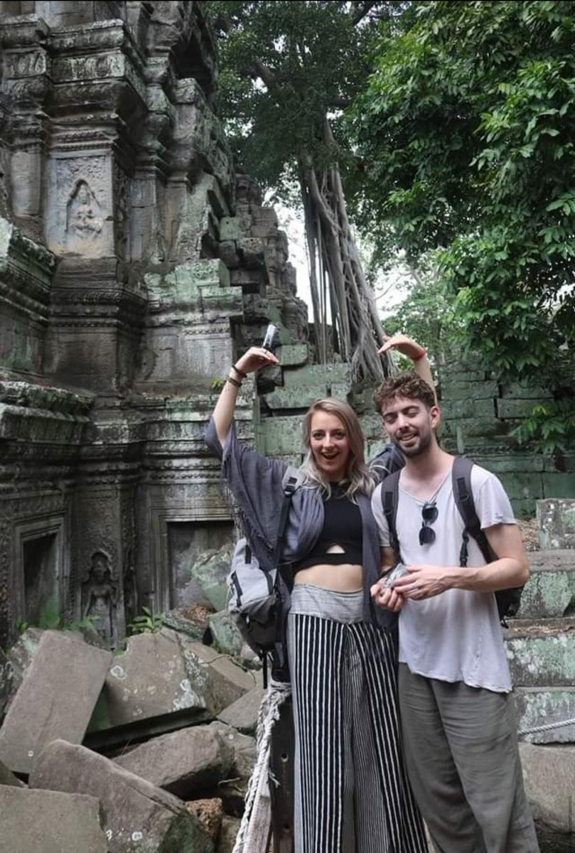 MDTTOURS's tweet photo. The swetti of a couple of traveller in Angkor Wat, the world heritage site in Cambodia. they made the wold know well about Cambodia throught social media. https://t.co/N4kCMmHCFw