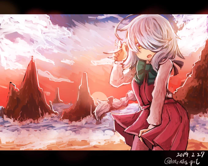 #お前のふざけた絵と真面目な絵を比較してみろ
95パーセントくらいおふざけ絵なので真面目な絵を探すのに苦労するマン 