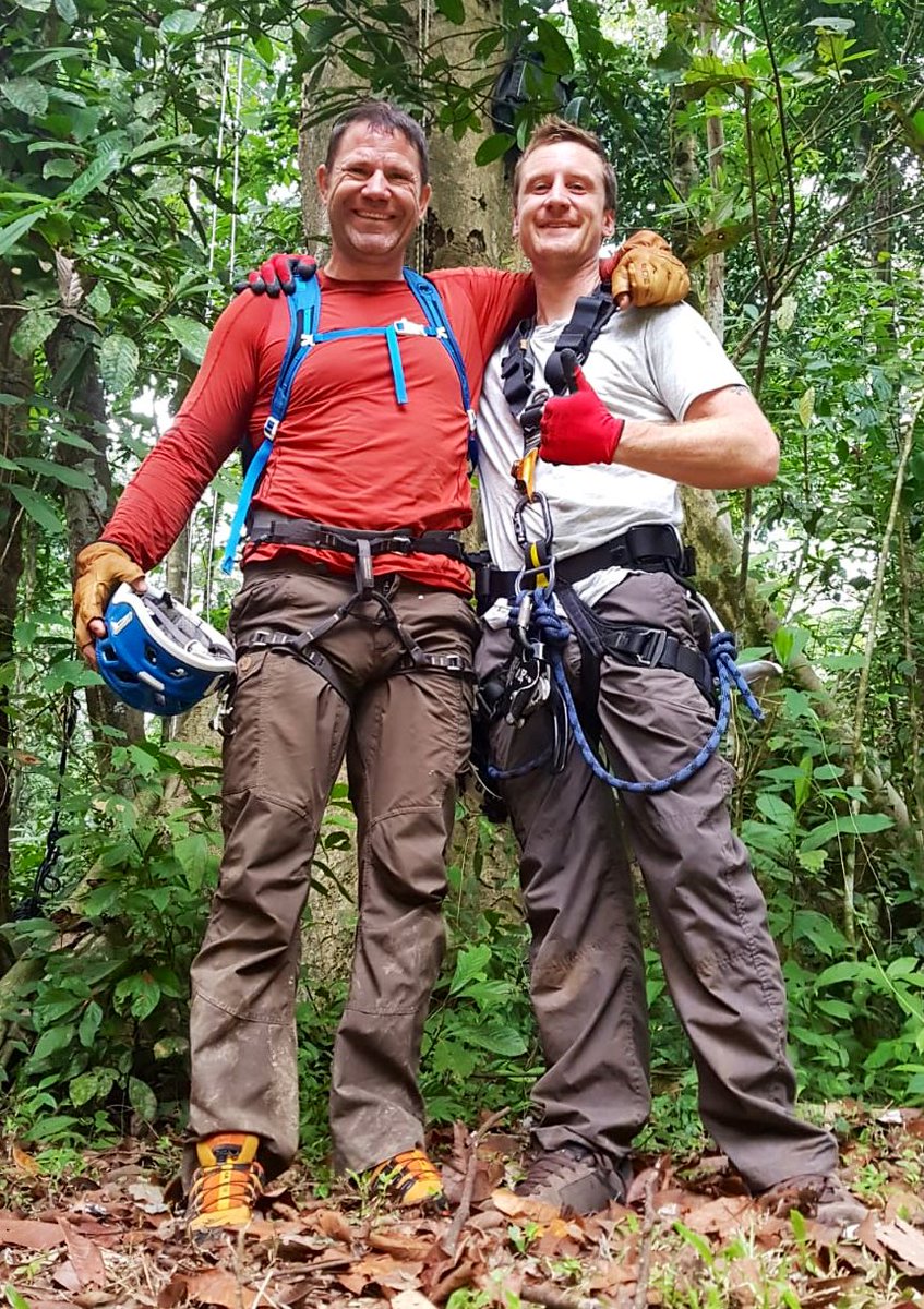#CanopyAccess tree climber and safety rigger James Hindle on location with the fantastic <a href="/SteveBackshall/">Steve Backshall</a> in #Borneo last week. Tune in to #BBC #Deadly60 to see what they got up to in the tree tops! Nice one guys 👍😎🌳