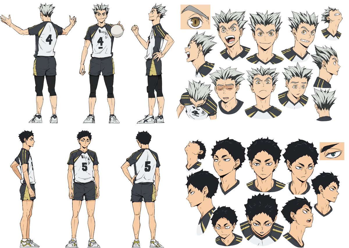 And here‘s some character visuals for Haikyuu season 4!(Bokuto making the b...