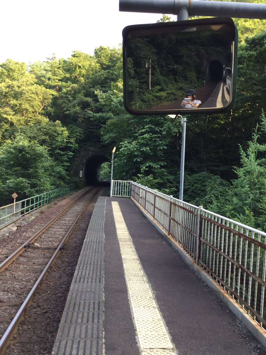 白井海岸駅ミラー