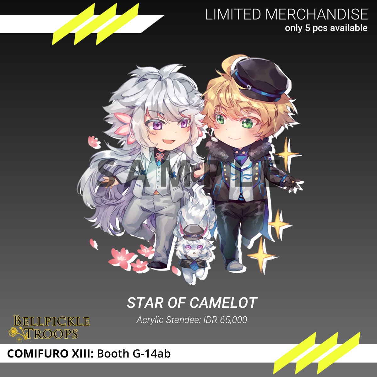Bellpi_Troops's tweet photo. LIMITED MERCH: FGO Acrylic Standee

We'll be bringing them for @comifuro XIII on 7-8 Sept'19! ☆*:.｡.o(≧▽≦)o.｡.:*☆

1st Come, 1st Serve~
Get yours asap before they're out of stock ☆⌒(≧▽​° )

#FGO #Comifuro #CFXIII #Arthur #Merlin #Karna #Arjuna https://t.co/1pAJkQcZKO