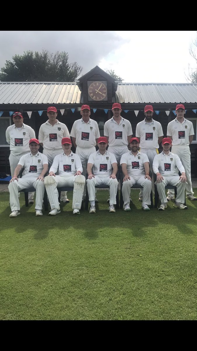 Belbroughton 1st XI showing support for the <a href="/RuthStraussFdn/">Ruth Strauss Foundation</a> in yesterday’s <a href="/Worc_cl/">Worcestershire County League</a> game vs <a href="/BTWCricketClub/">BT&W CC</a>