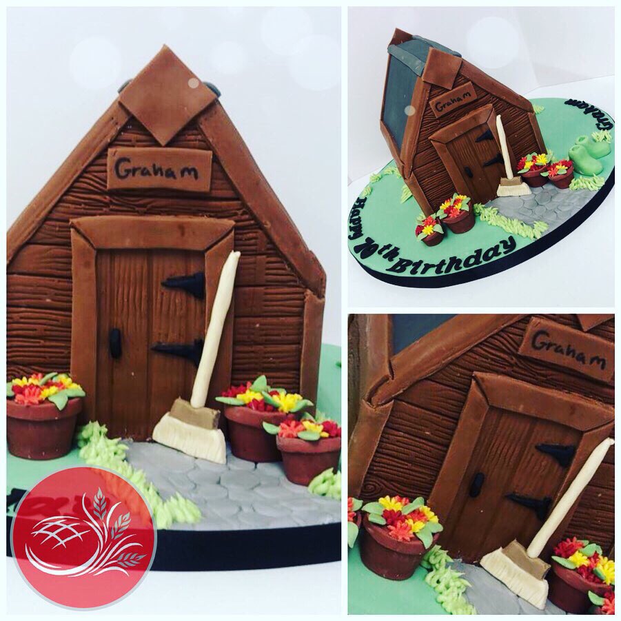It’s been a crazy couple of weeks settling into our new #cakery in #westbromwich hence no pictures until today🙁! But we think our final cake from Wolverhampton was amazing 😍 #shedcake #bespokecakes #bakery
