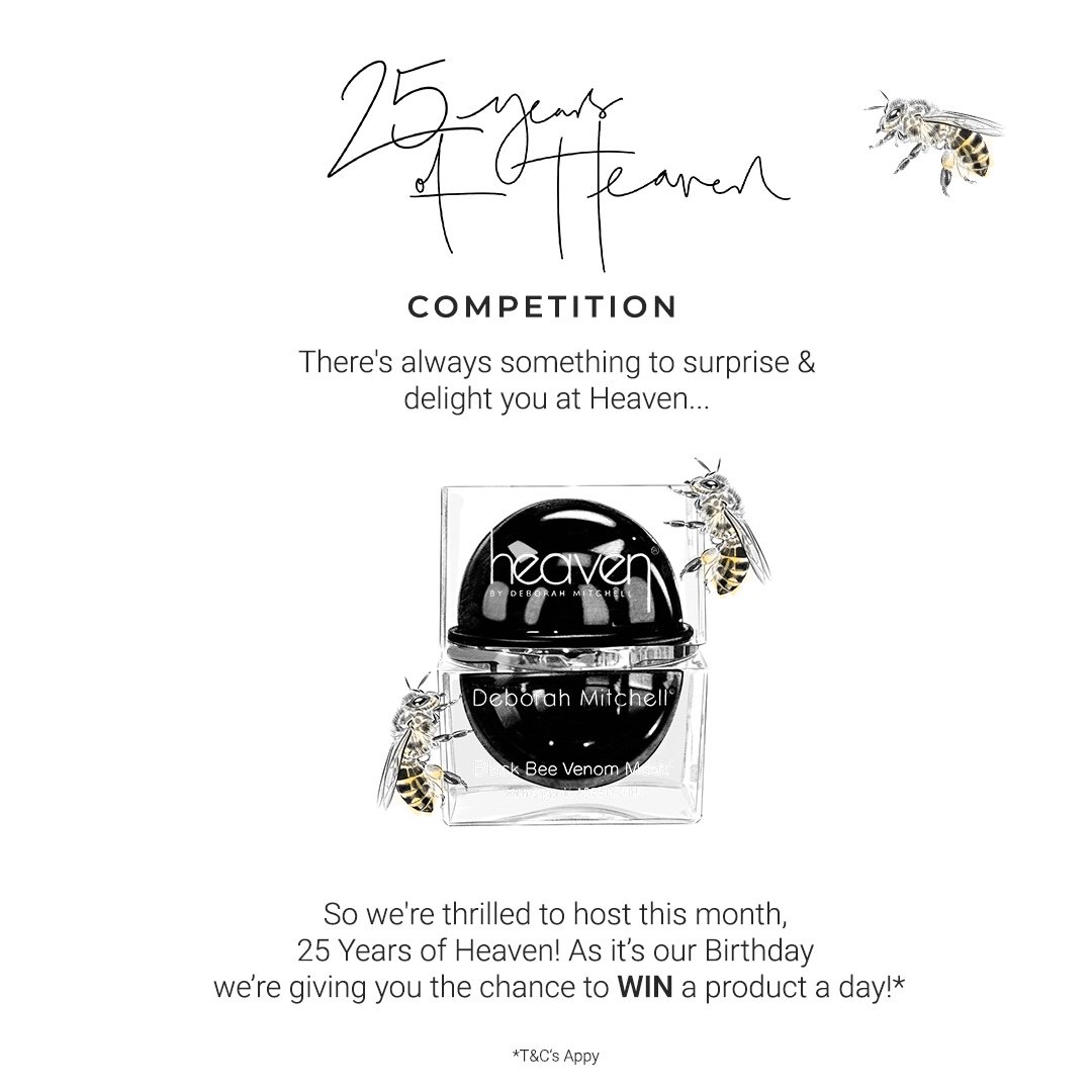 heavenskincare's tweet photo. It’s Day 18, bringing the chance to win our Black Bee Venom Mask! An organic cream that works to control the facial muscles for tightening, firming and lifting; giving that immediate anti-ageing effect. ABEETOXIN® is the natural alternative to botox. Retweet to enter! https://t.co/jMiCnyZdtf