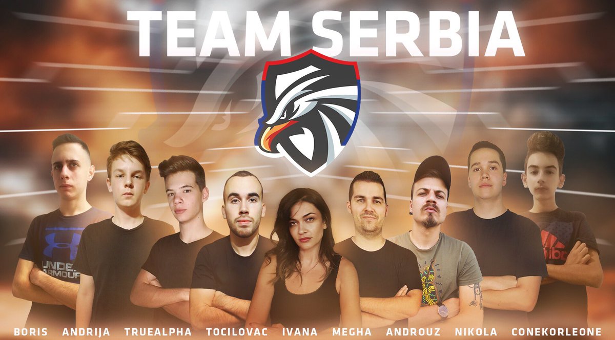 Serbia_CR's tweet photo. It’s a pleasure to announce our team for the 4th edition of @WorldLeagueCR. 

Team Manager @MeghaCR 
Coach @M77Ivana 
Captain @TocilovacCR 
Players: @Boris_Clash @zucckah @TrueAlphaCR @androuz81 @nikolacr_ @ConeKorleone_ 

Thanks to @BlazeTGS for the amazing design. 
Good Luck 💪🏻 https://t.co/LEBRX9ooI7