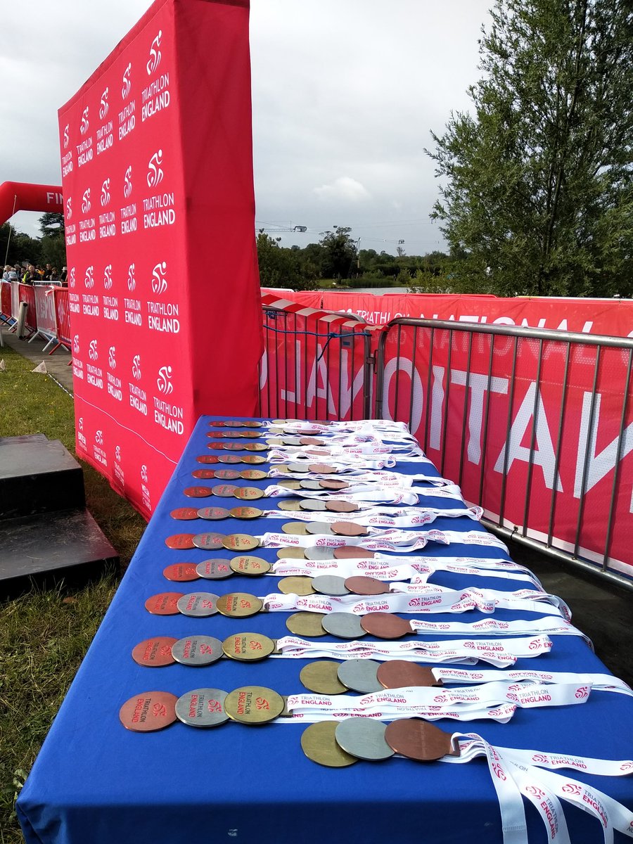 eventsatw's tweet photo. Medals at the ready! Soon to given to @TriEngland champions! #BoxEndTri https://t.co/M0llCbi7uv