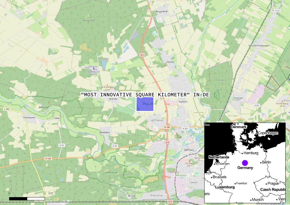 tjukanov's tweet photo. Searching for the "most innovative square kilometer" in different European countries analyzing patents per capita. Some results more surprising than others. Blog post to follow 🤓 https://t.co/Ggei05wAwR