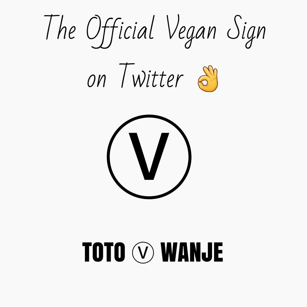 TOTOWANJE's tweet photo. Have you seen #TheOfficialVeganSignOnTwitter?
How do you know that someone on #Twitter is #Vegan? They are rocking the #VeganSign.
#VeganTwitter #VegansOnTwitter #Retweet #Veganism #Govegan #Vegan #veganstyle #Vegan4theanimals #Vegan4life #Animalrights #animalrightsactivist https://t.co/UOqu7fpHUr